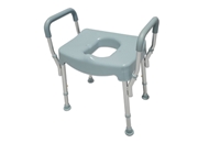MedGear Elevated Toilet Seat w/ Handles and Adjustable Legs, Alpine Haze Image