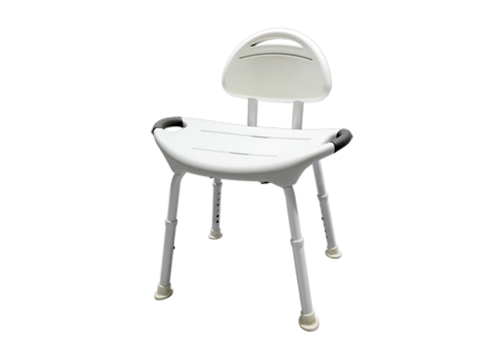 MedGear Tool-Free Shower Chair with Back Rest
