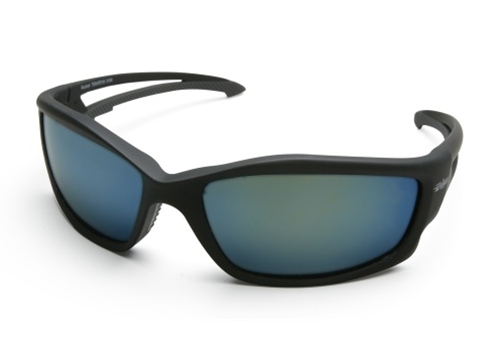 Edge "Kazbek" Eyewear Black Frame / Polarized Aqua Blue Precision Lens