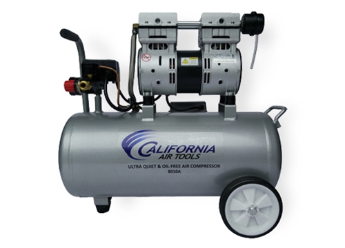 California Air Tools 1 Hp 8 Gallon Aluminum Tank Oil-Free Electric Air Compressor